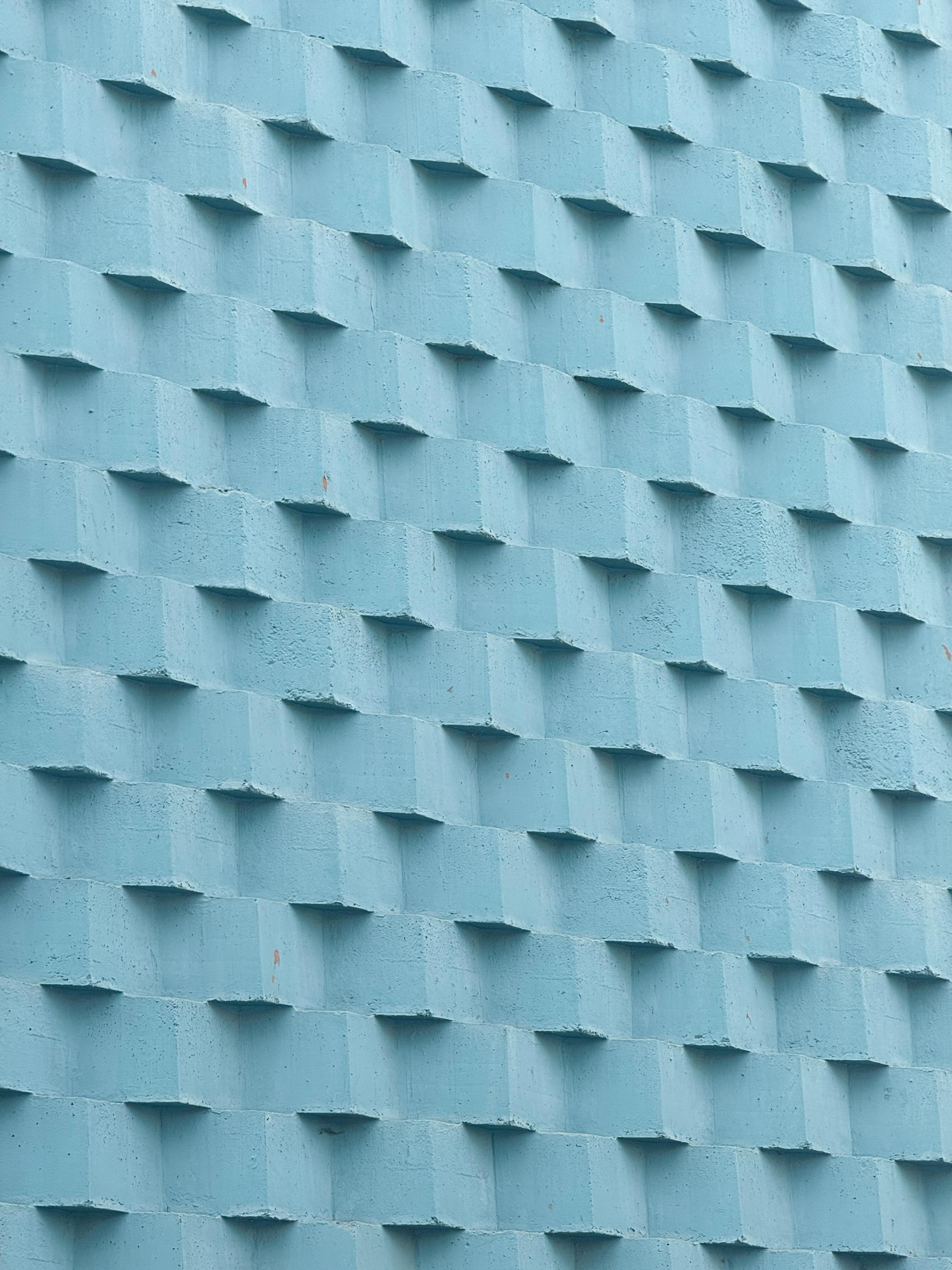 Gratis Parete blu con texture astratta e motivo geometrico a Nashik, India. Foto a disposizione