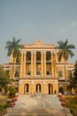 Grand Neoclassical Building with Palm Trees