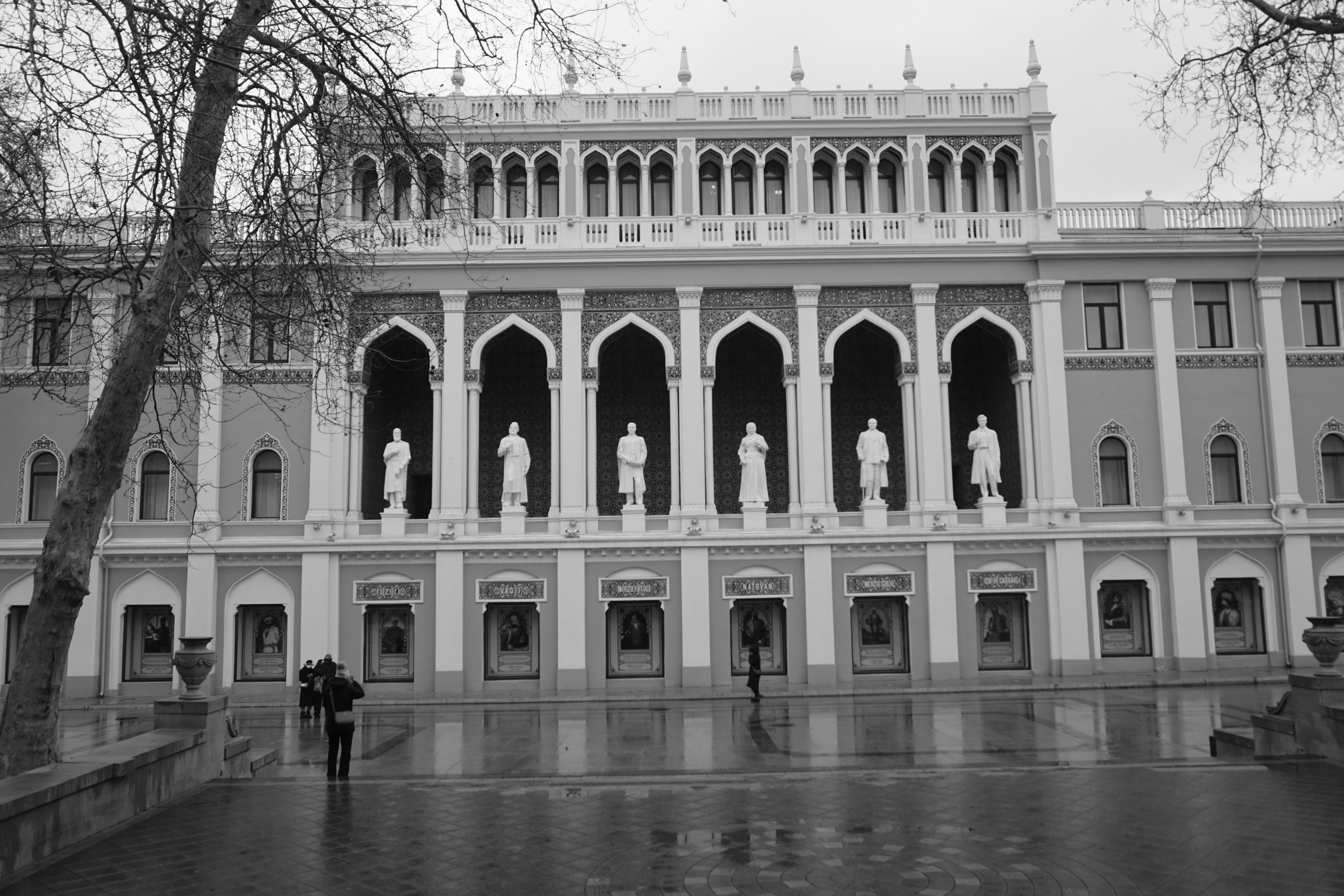 Majestic Architecture with Classical Statues · Free Stock Photo