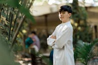 Confident Young Man in a Natural Setting