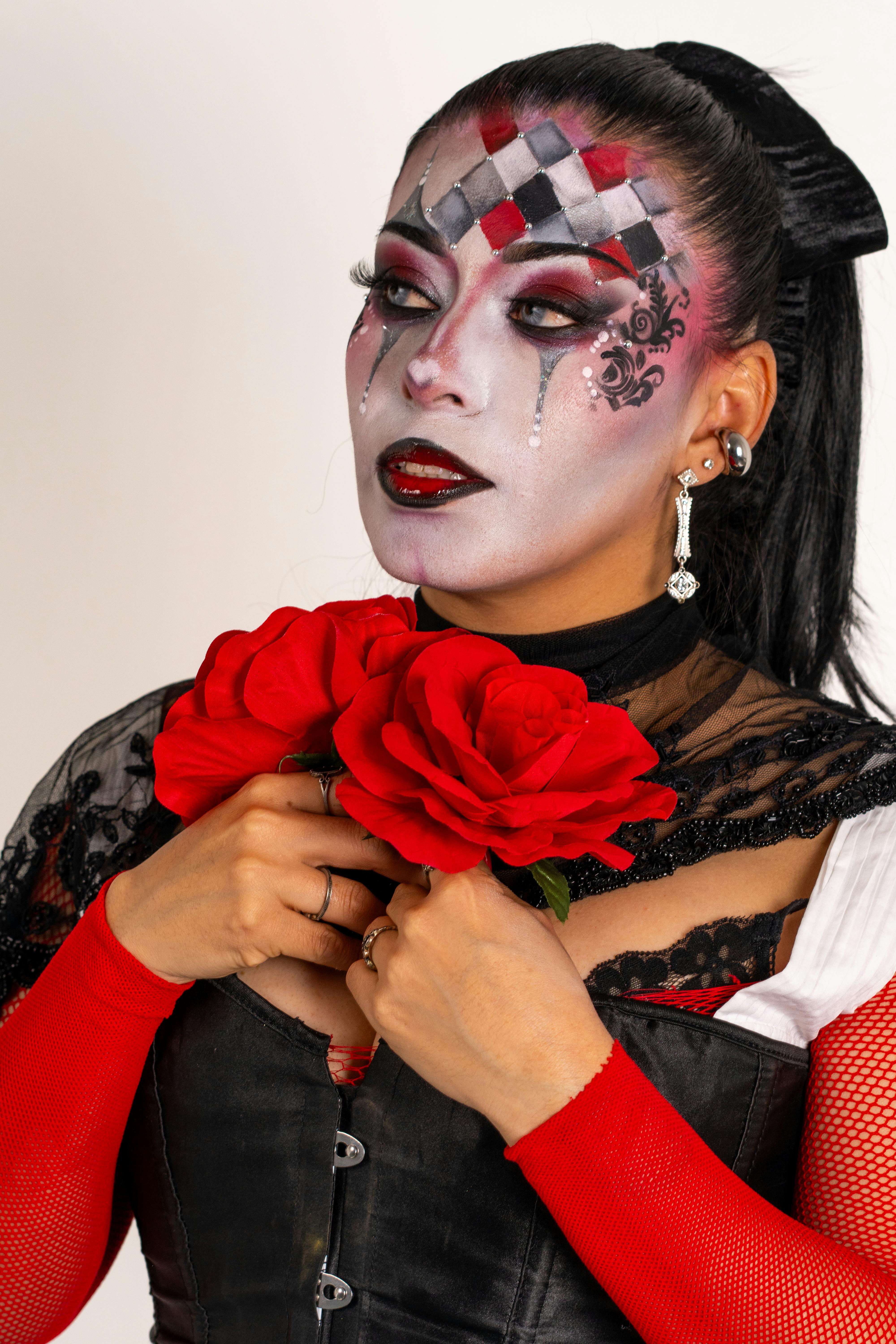 Gratis Immagine gratuita di arlecchino, arte del trucco, bel trucco Foto a disposizione