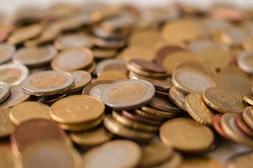 Free Silver and Bronze Coins Stock Photo