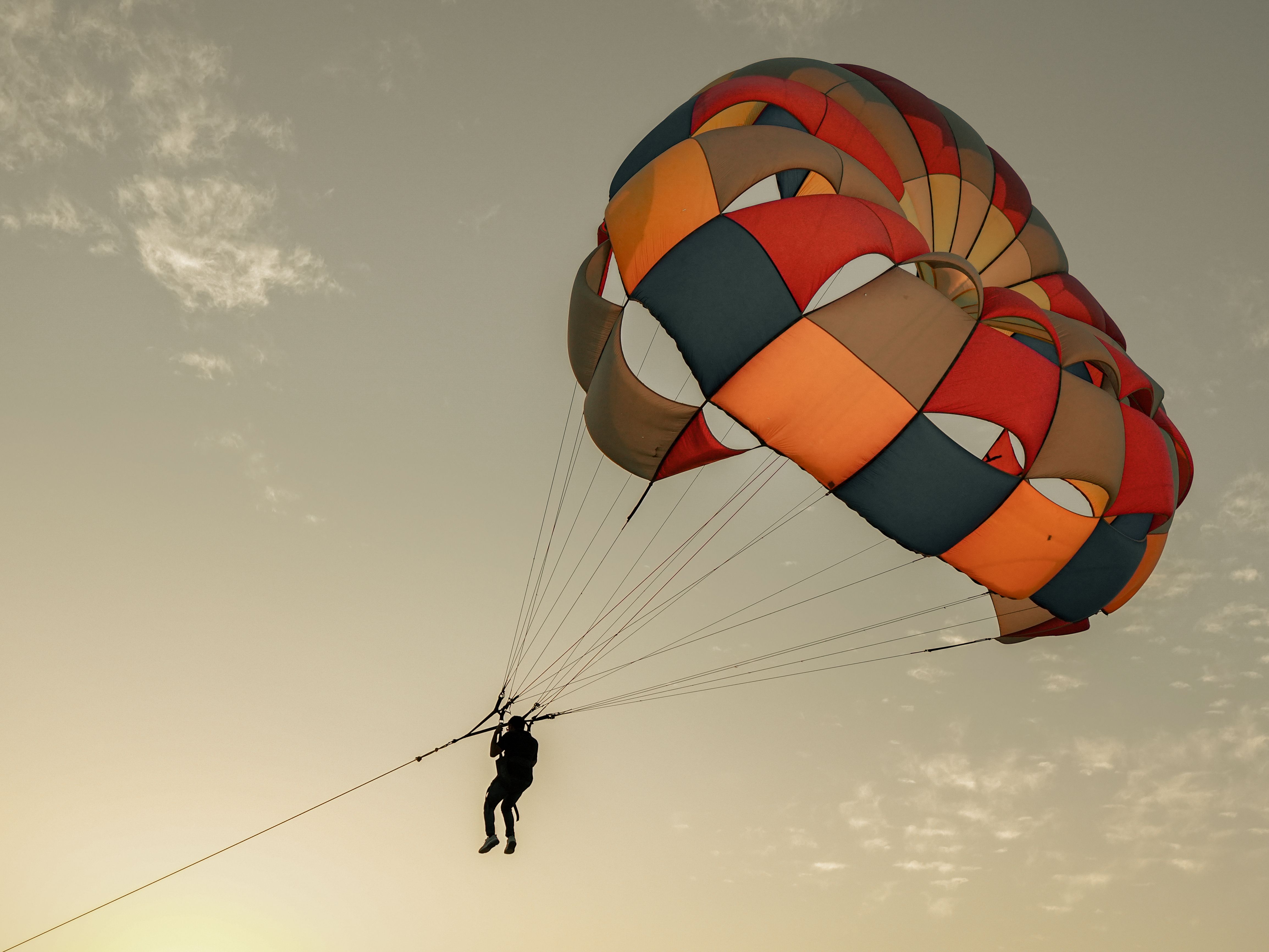 Parachutes (including dirigible parachutes and paragliders) and rotochutes; parts thereof and accessories thereto