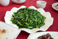 Delicious Stir-Fried Chinese Vegetables on Plate