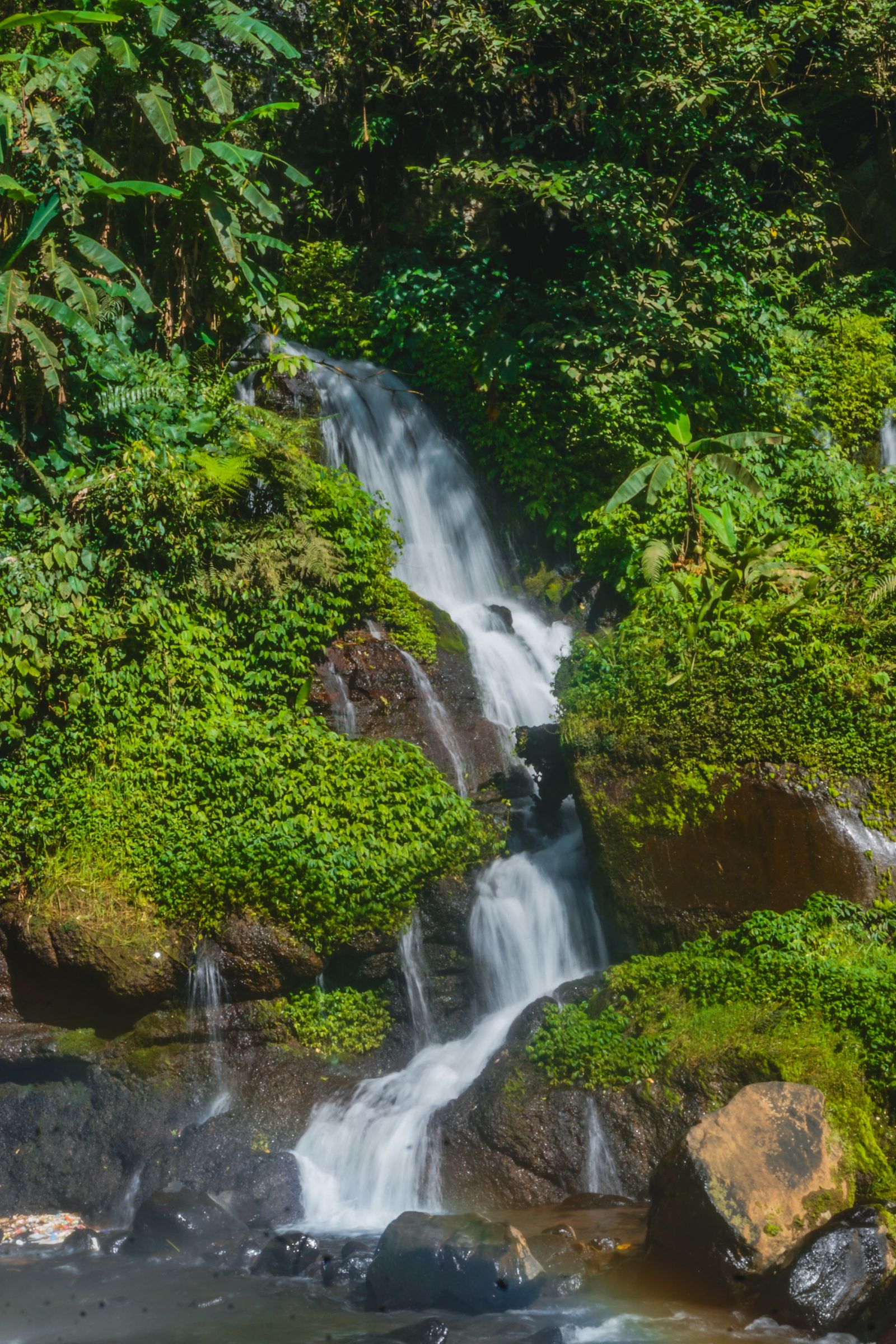 Representative tropical waterfall image