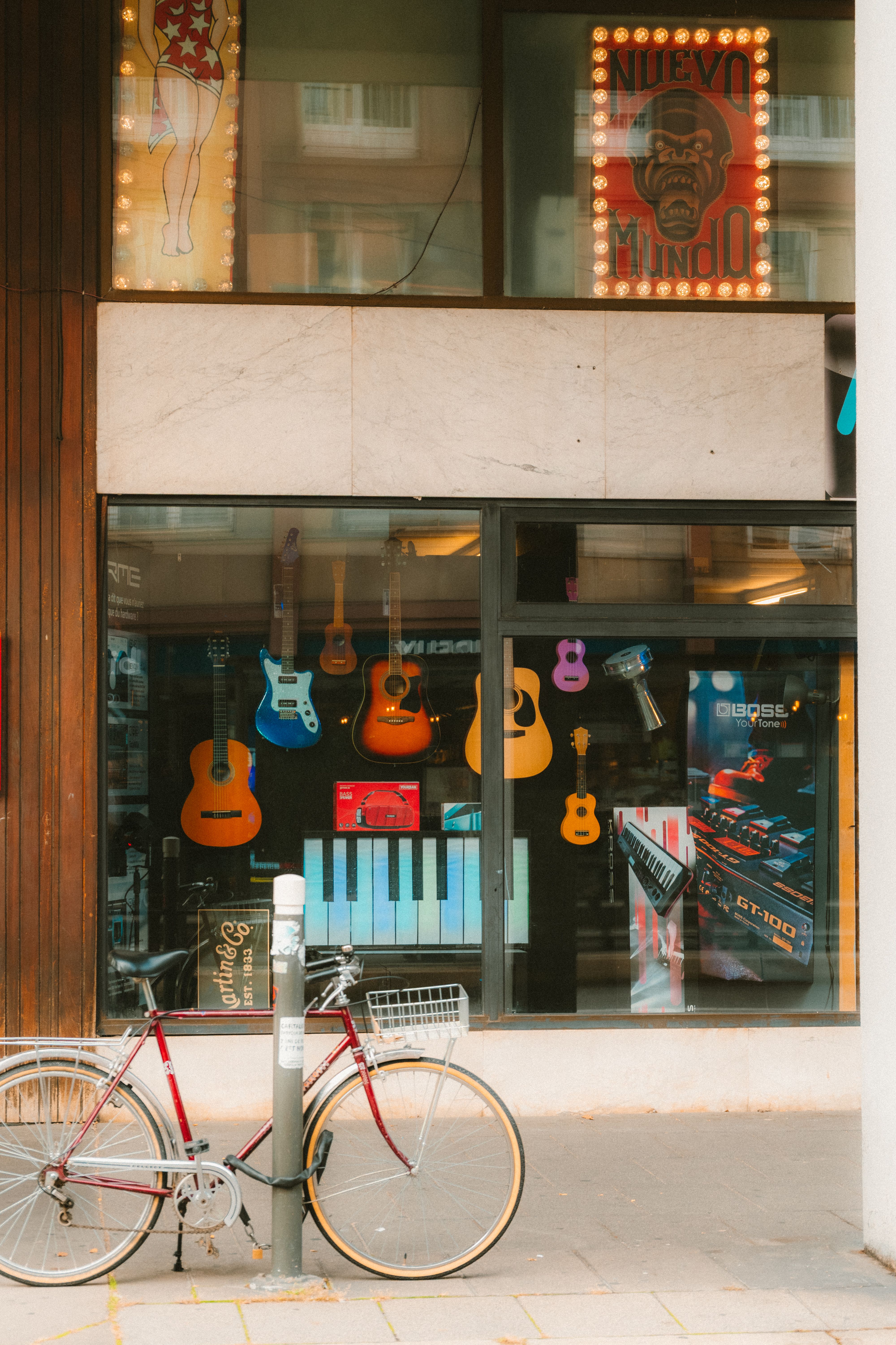 Music Storefront Display in Strasbourg · Free Stock Photo