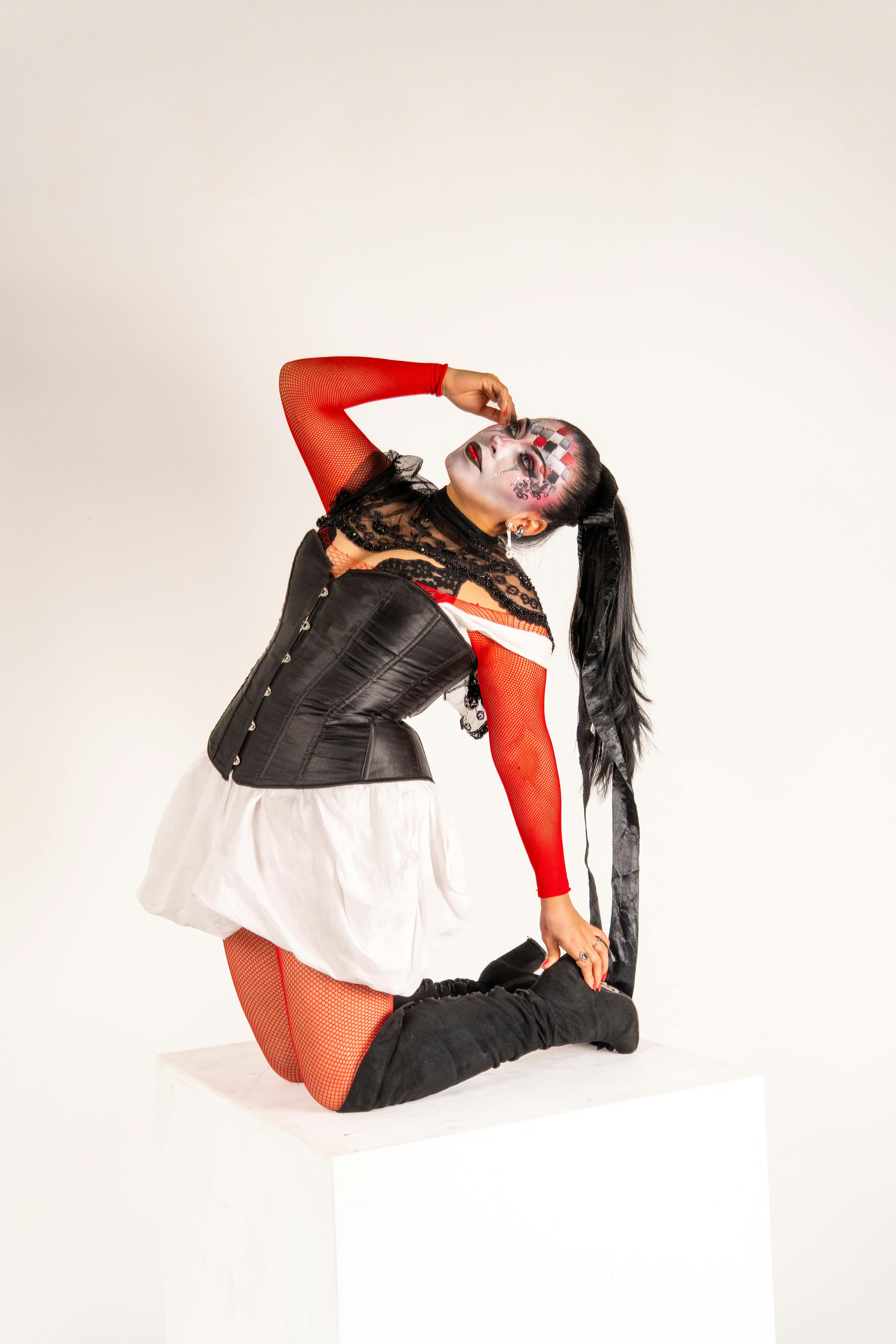 Free stock photo of arlequín, artistic makeup, beautiful makeup Stock Photo