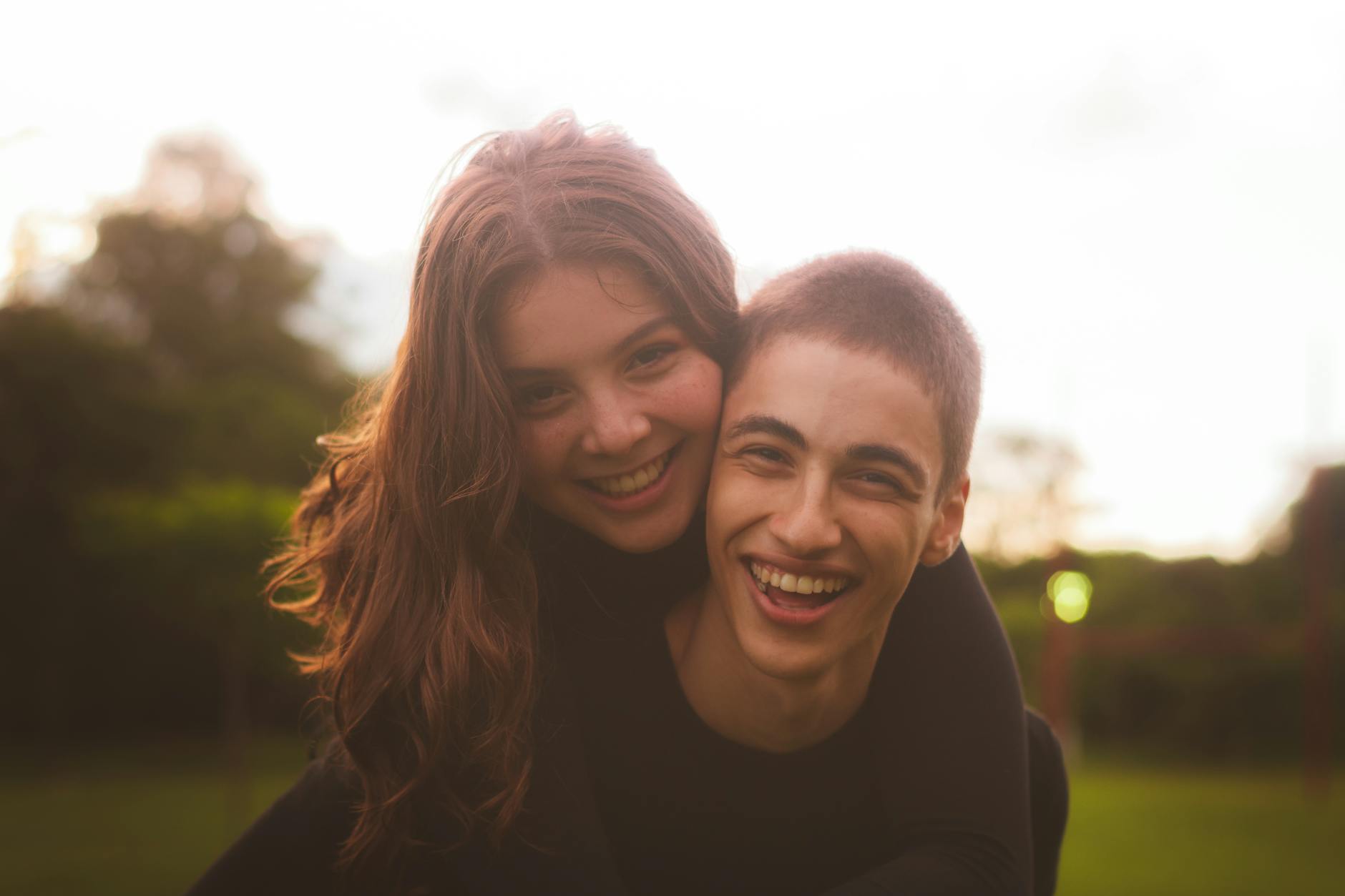 image of man and woman smiling