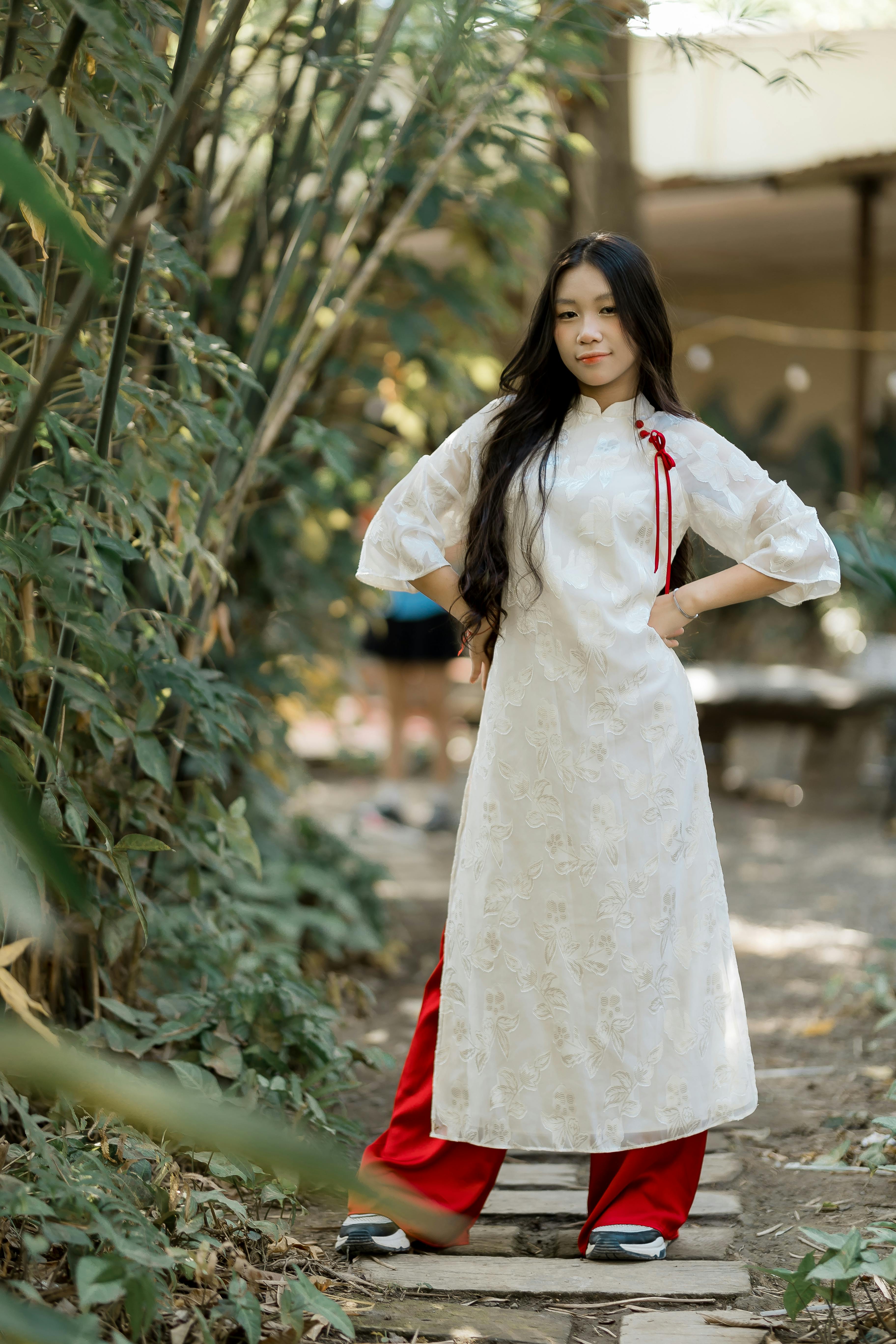 Ingyenes stockfotó álló kép, ao dai, ázsiai divat témában Stockfotó