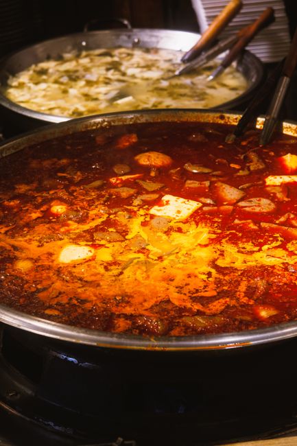 boiling stew pot vegetables
