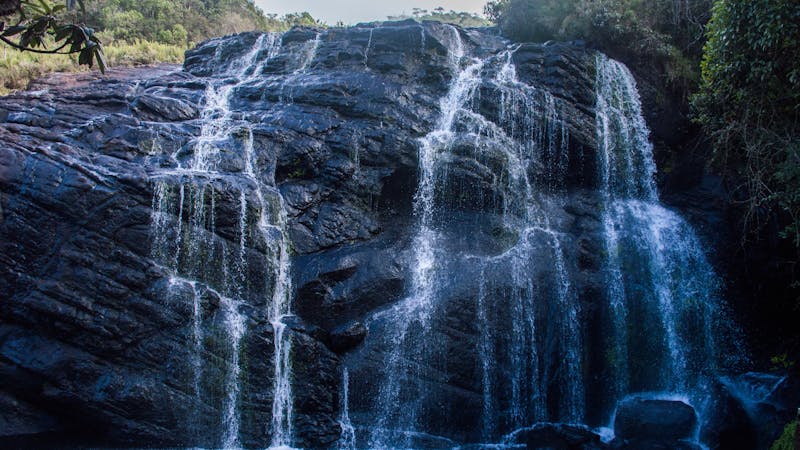 Candles and ritual space for moon ceremony