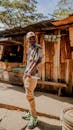 Stylish Man Posing in Nairobi Street Scene