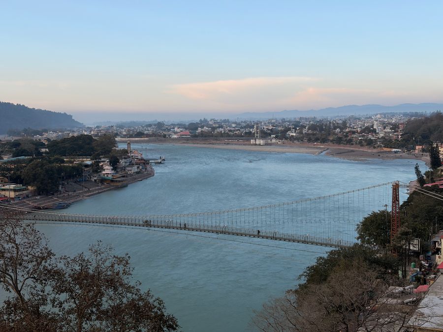 Rishikesh river and bridge