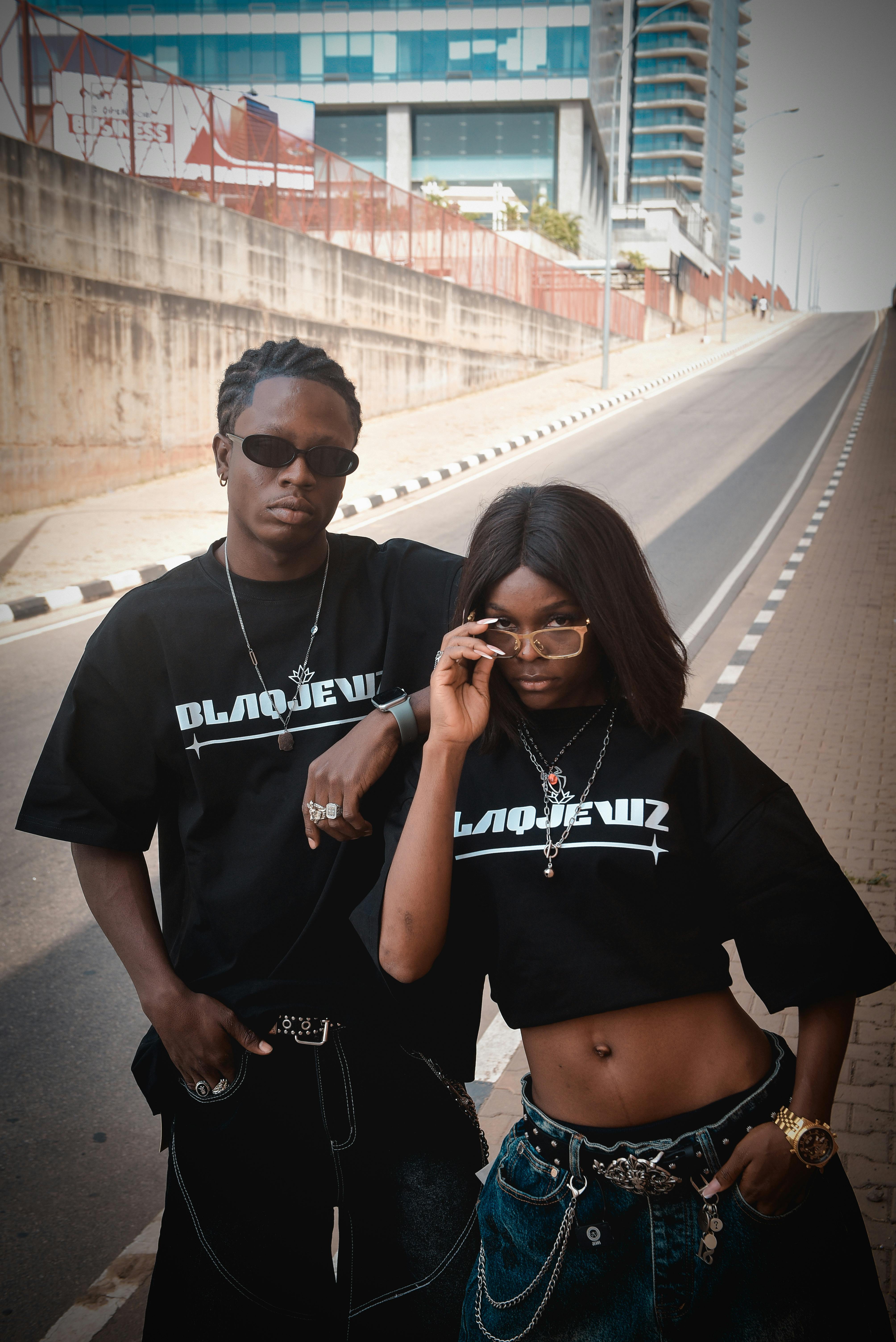 Stylish Urban Fashion Portrait on City Street