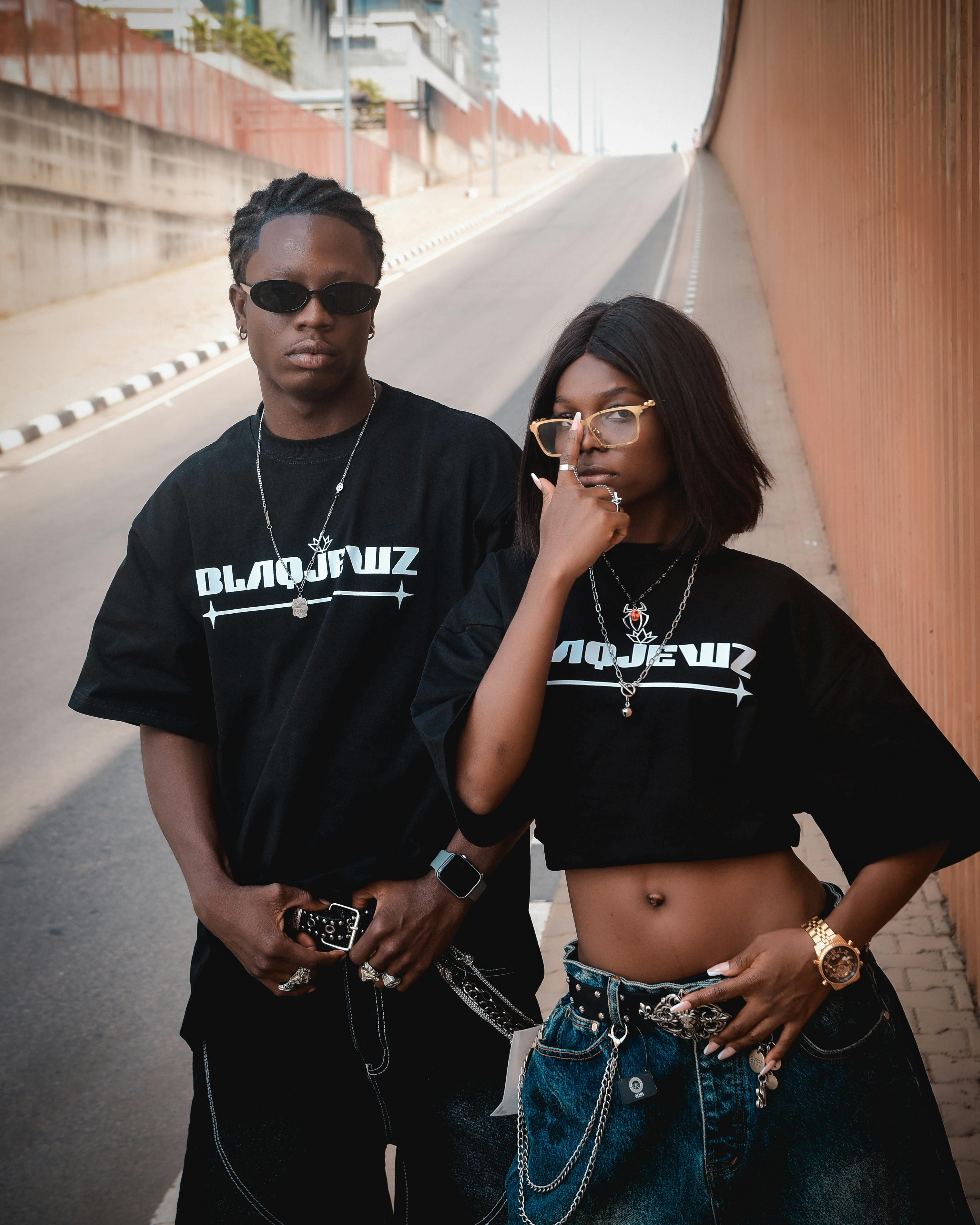 Urban Street Fashion with Stylish Individuals