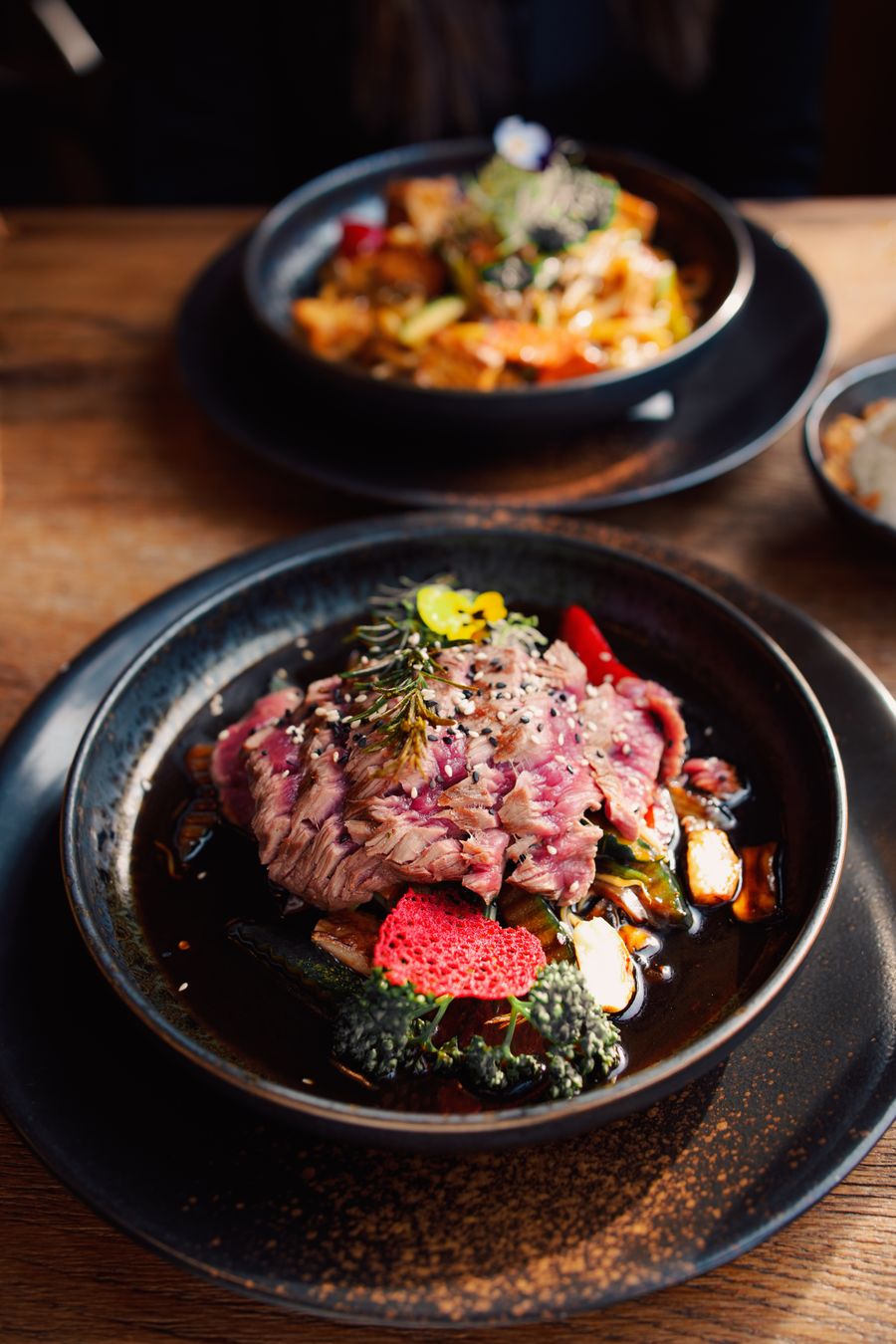 Midnight Bowl - Seared beef, blistered greens, a splash of soy. Dinner when you forgot to plan one.