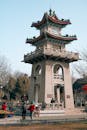 Scenic View of Li Shi Bell Tower in Nanjing