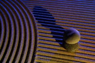 Zen Stones and Textured Patterns in Blue Light