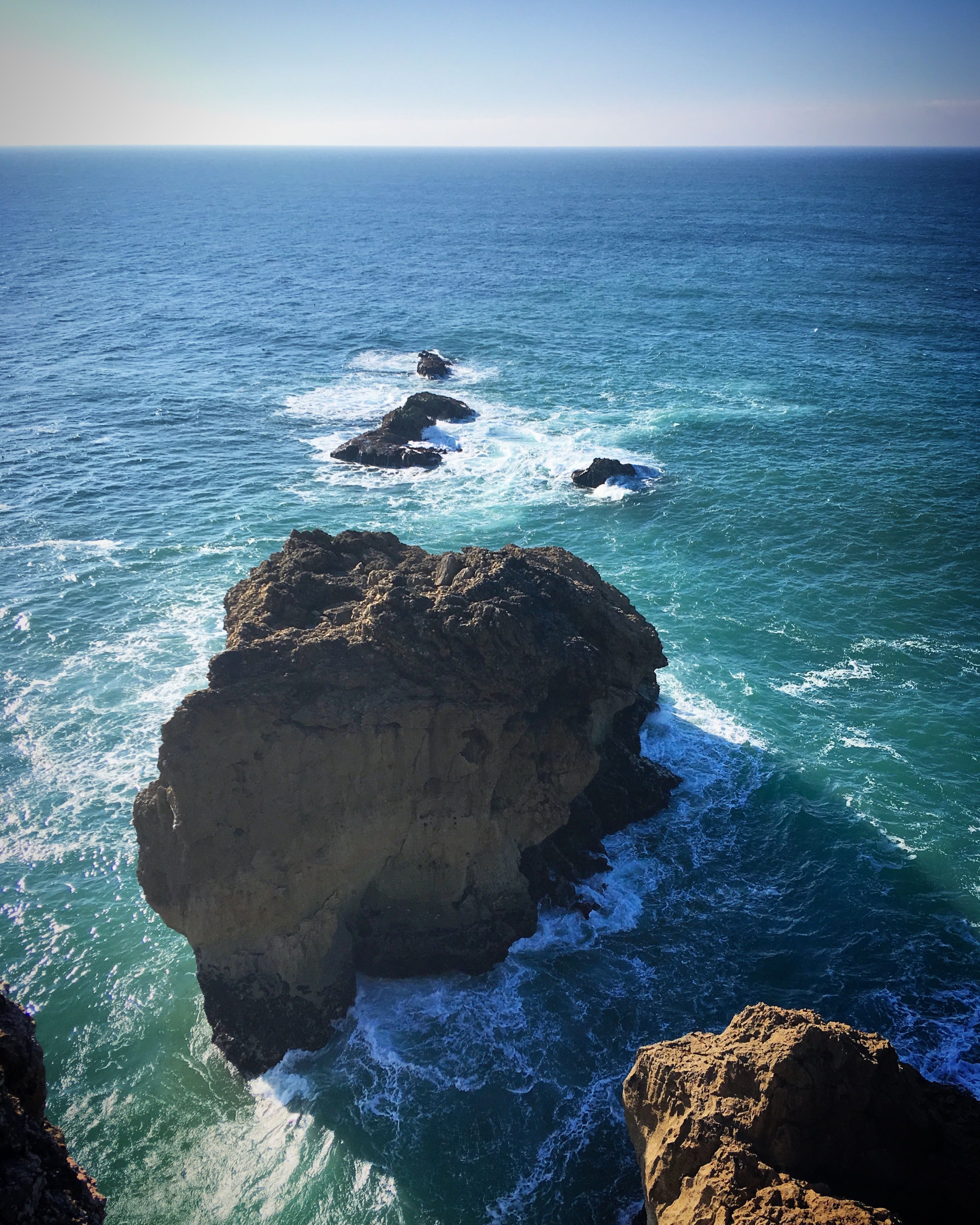 Cliffside Rocks Overlooking Atlantic Ocean in Portugal · Free Stock Photo