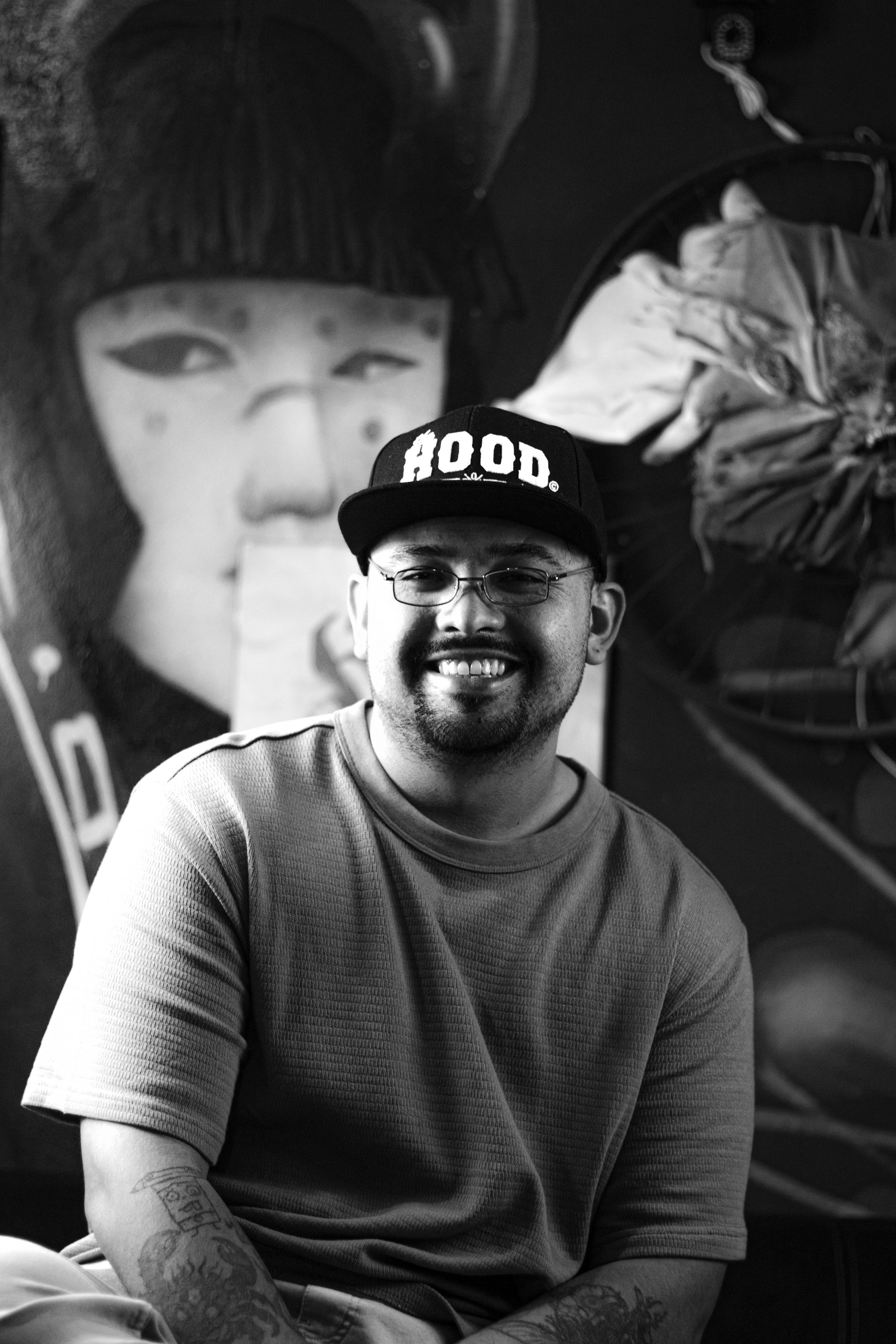 Portrait of a Smiling Man in Urban Setting