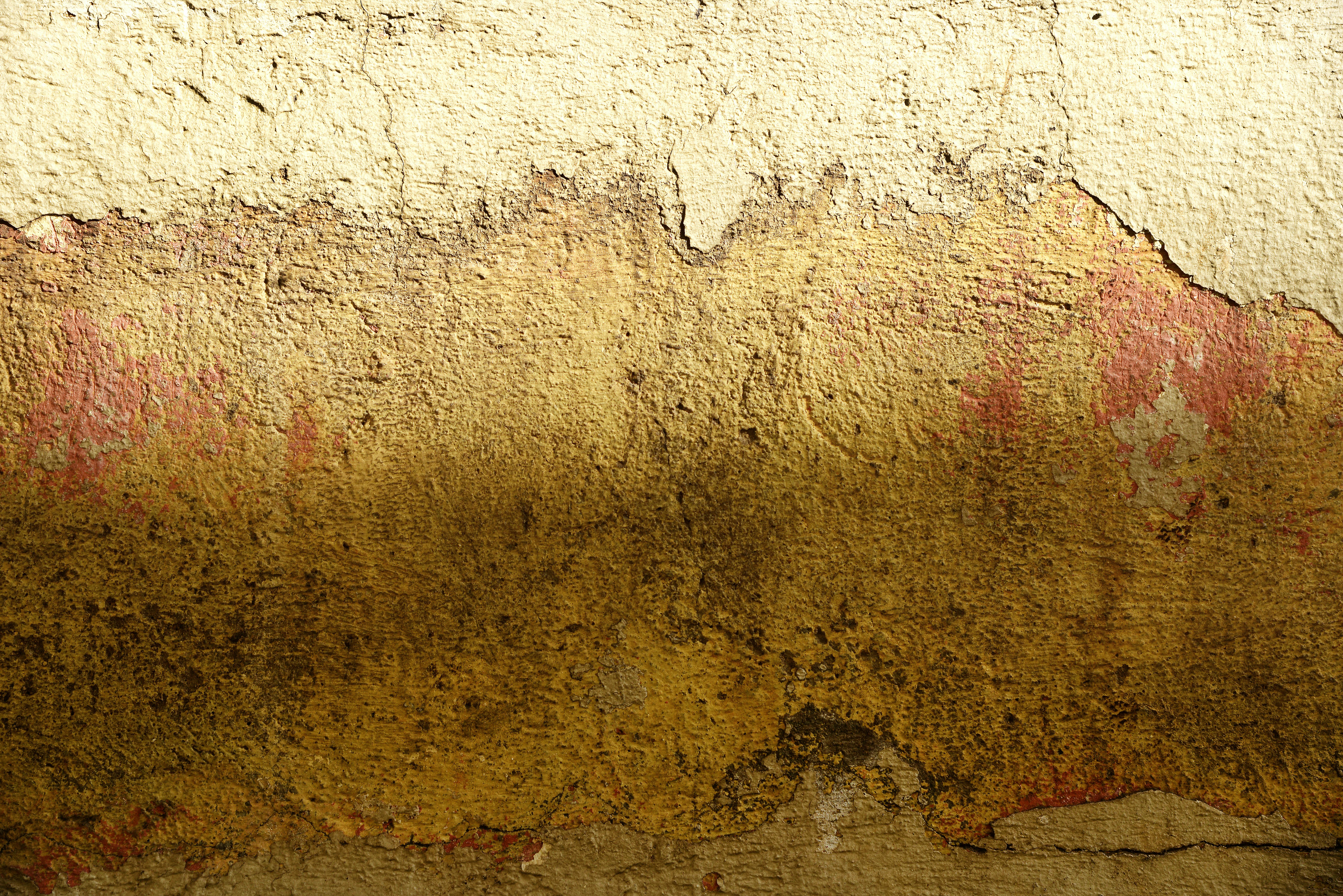 gratis Close-up van een verweerde muur met textuur in Fès, waarop opvallende patronen en aardse tinten te zien zijn. Stockfoto