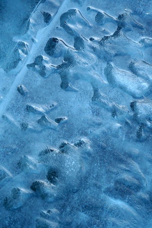 Free Abstract close-up shot of a textured blue ice surface, perfect for winter-themed designs. Stock Photo