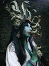 Mythical Medusa Costume with Snake Sculpture