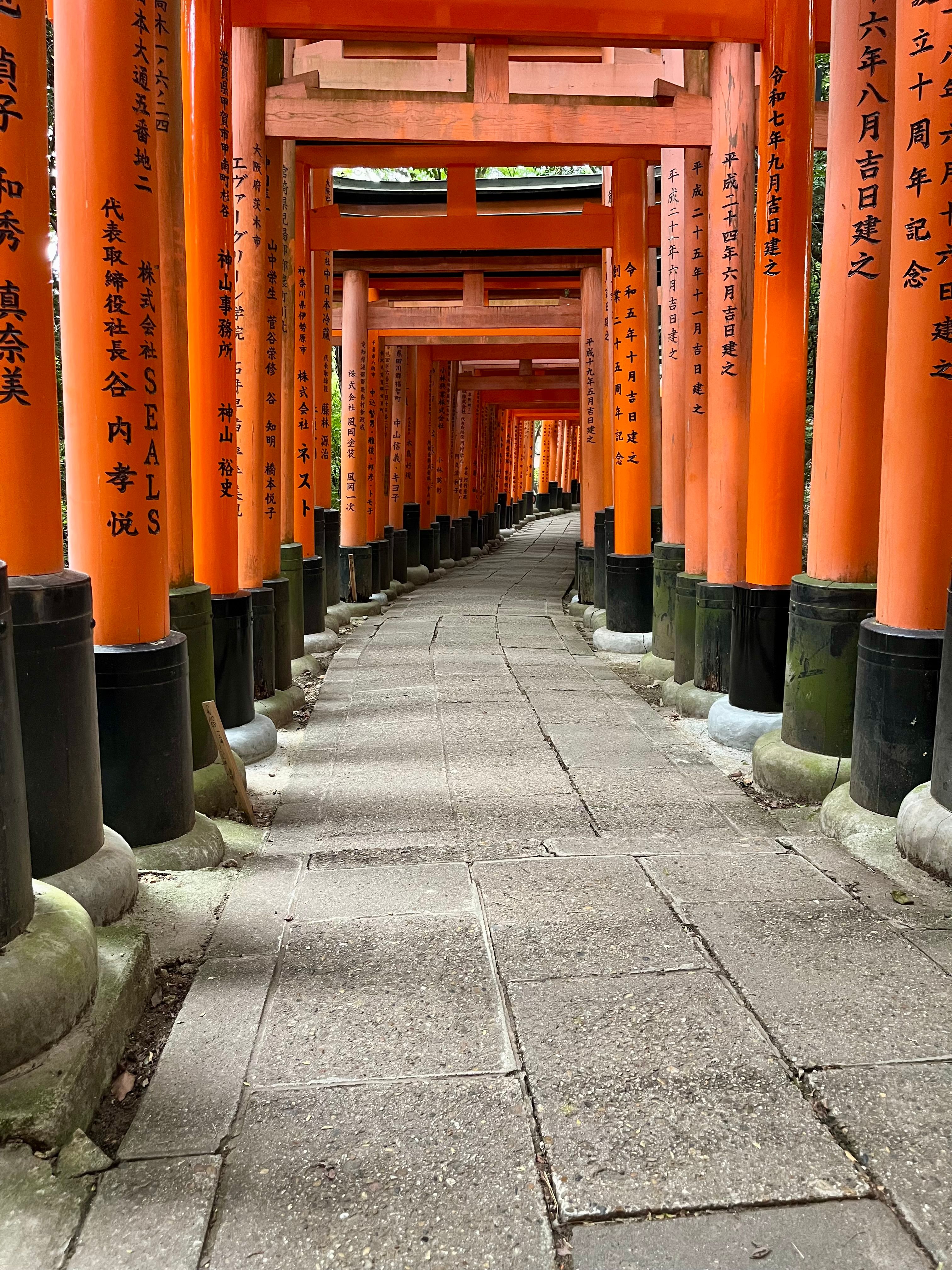Fushimi Inari Taisha Torii Gates Pathway · Free Stock Photo