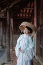 Traditional Vietnamese Attire in Hoi An Setting