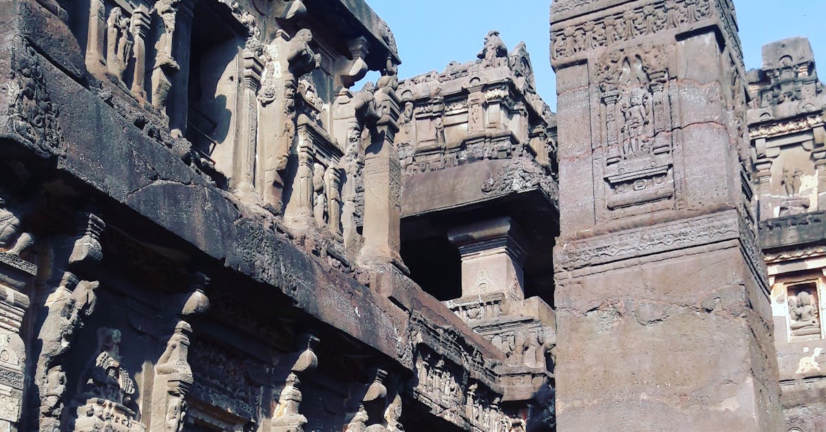 Free stock photo of Stone art works, The beautiful art of ellora caves