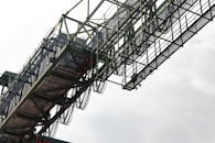 Industrial Metal Structure with Sky Background