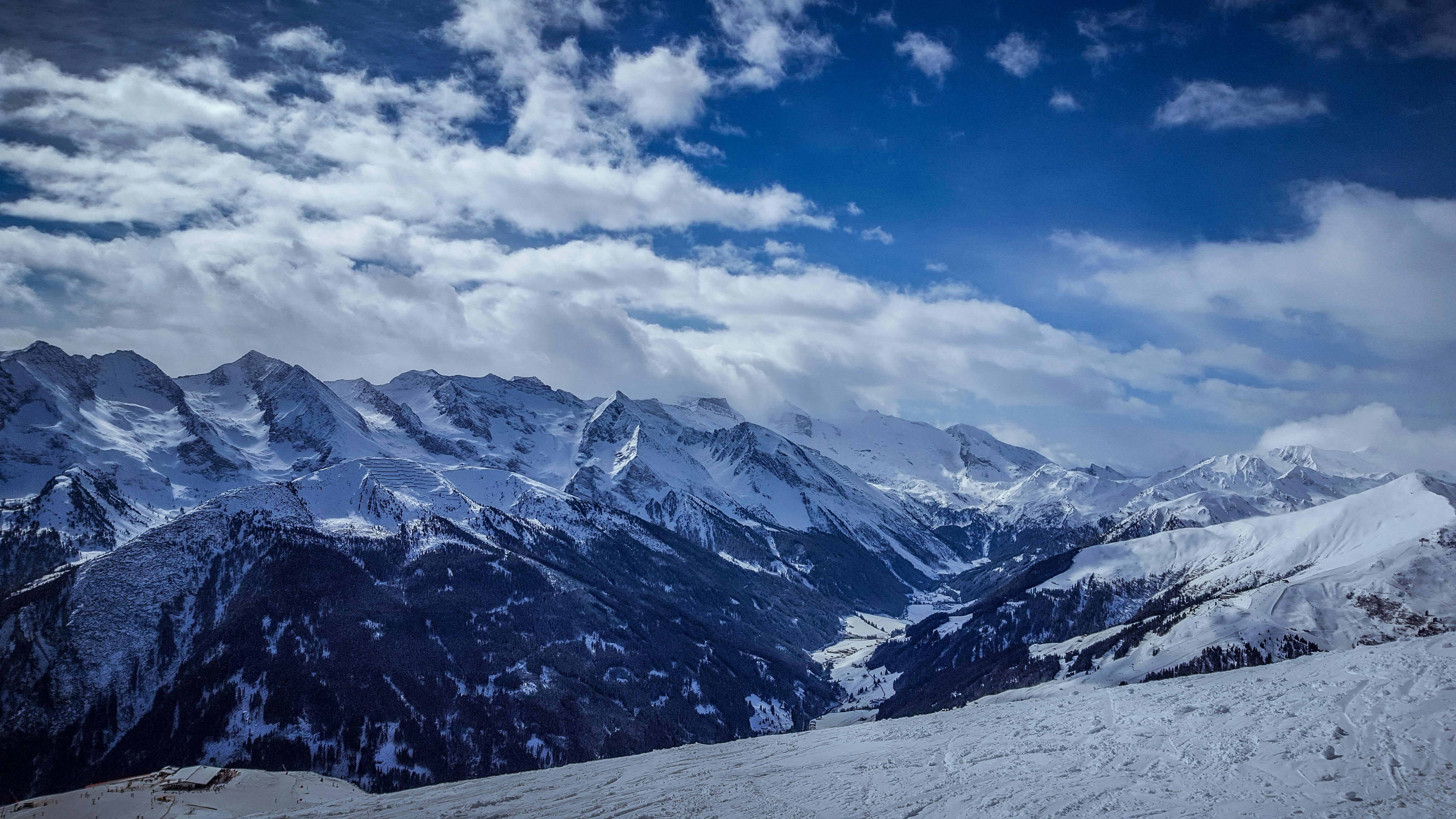 Snow Mountain Under Cloudy Sky · Free Stock Photo