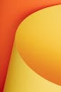 Abstract Yellow and Orange Paper Art
