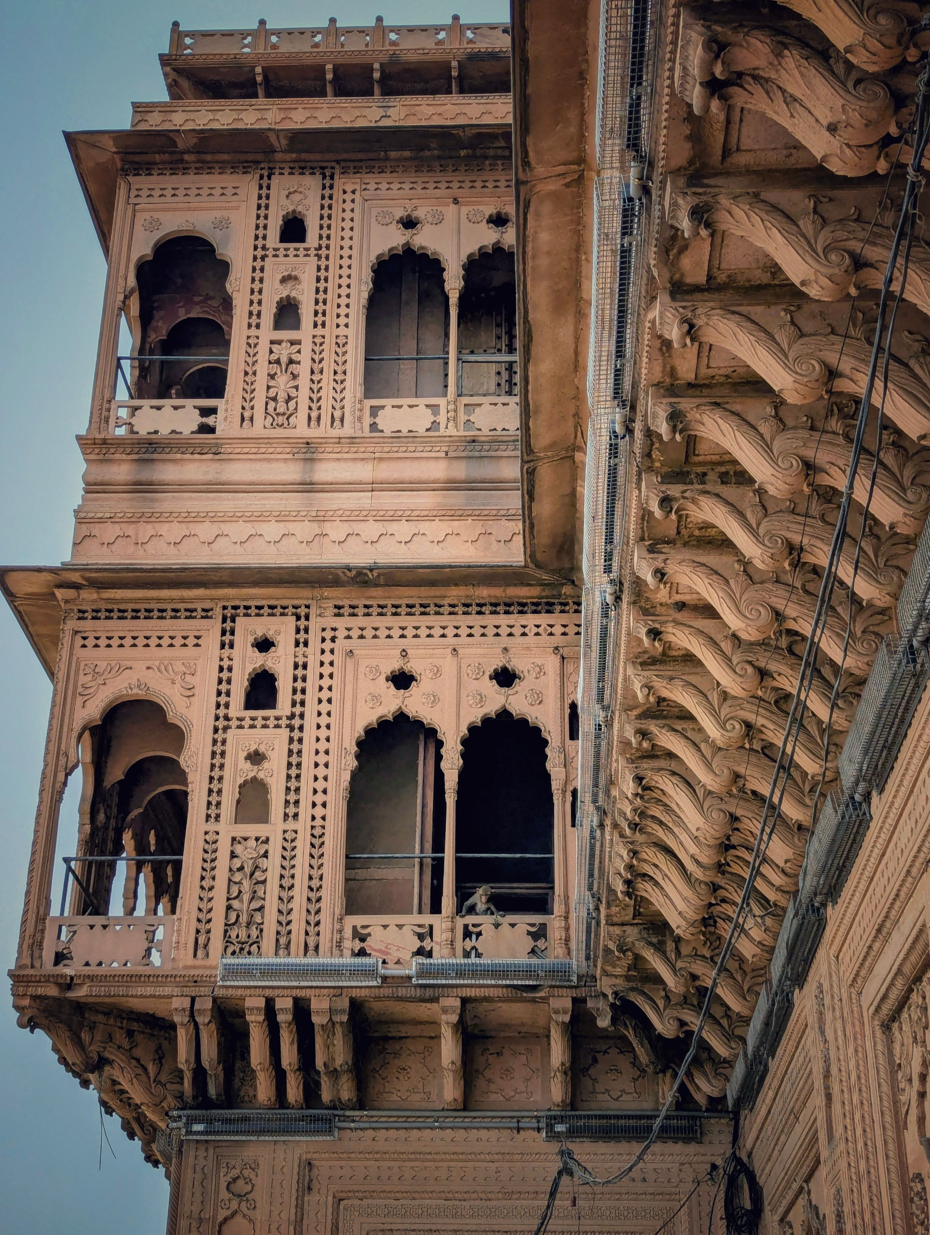 Intricate Architecture of Traditional Indian Building · Free Stock Photo