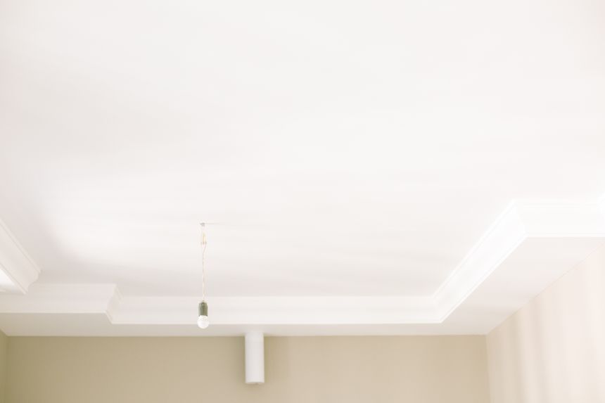 Front camera preview — bright painted ceiling. Photo by La Miko on Pexels