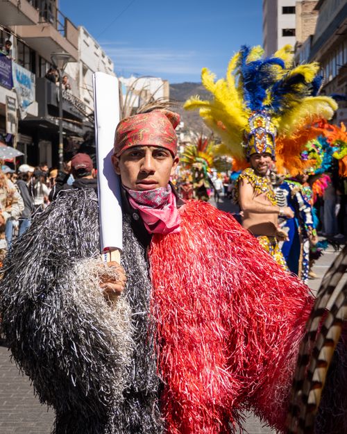 Free Lively street parade showcasing traditional costumes and cultural festivities in Hidalgo, Mexico. Stock Photo