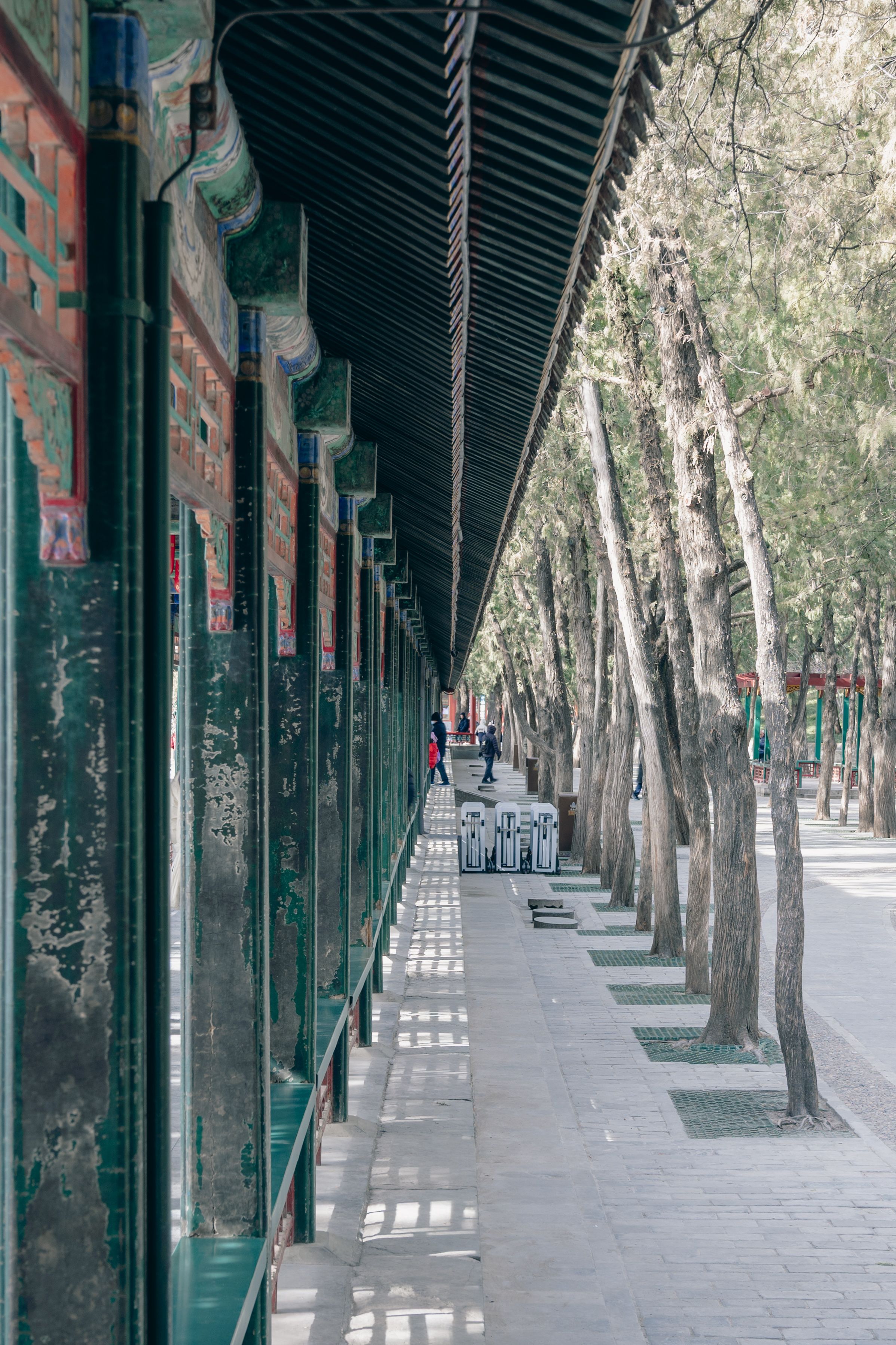 The Long Corridor at the Summer Palace, painted with thousands of scenes from Chinese legend and history