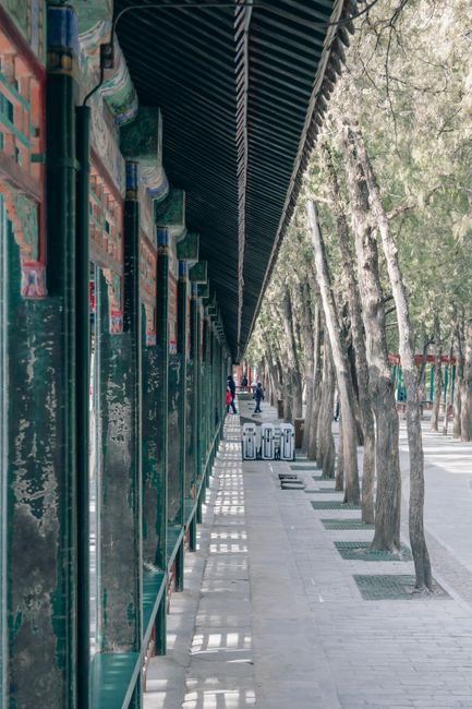 The Long Corridor at the Summer Palace, painted with thousands of scenes from Chinese legend and history
