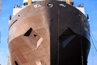 Massive Ship Bow at Svetly Shipyard