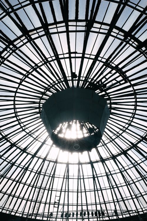 Free Explore the intricate glass dome architecture in a famous Curitiba museum, Paraná, Brazil. Stock Photo
