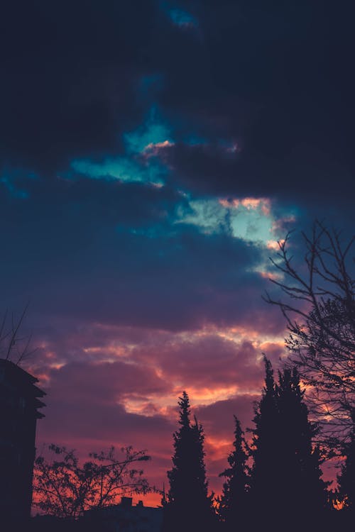 Free stock photo of beautiful sunset, blue, cloud Stock Photo
