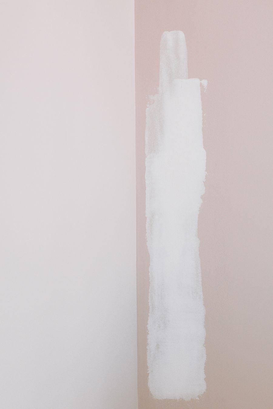 Soft mineral limewash finish on an interior wall