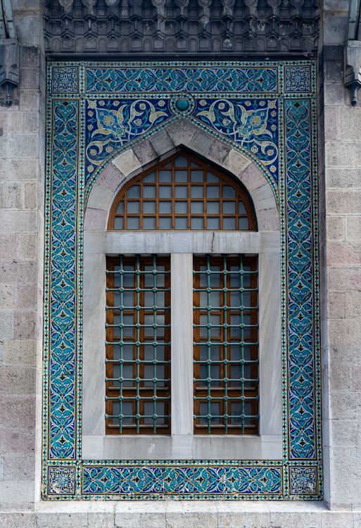 Turkish Window Shape Ornate Istanbul Window with Traditional Tilework · Free Stock Photo