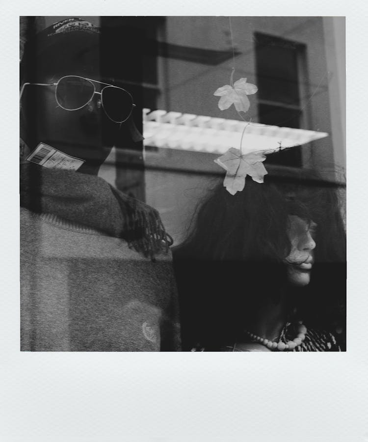 Black And White Photo Of Mannequins