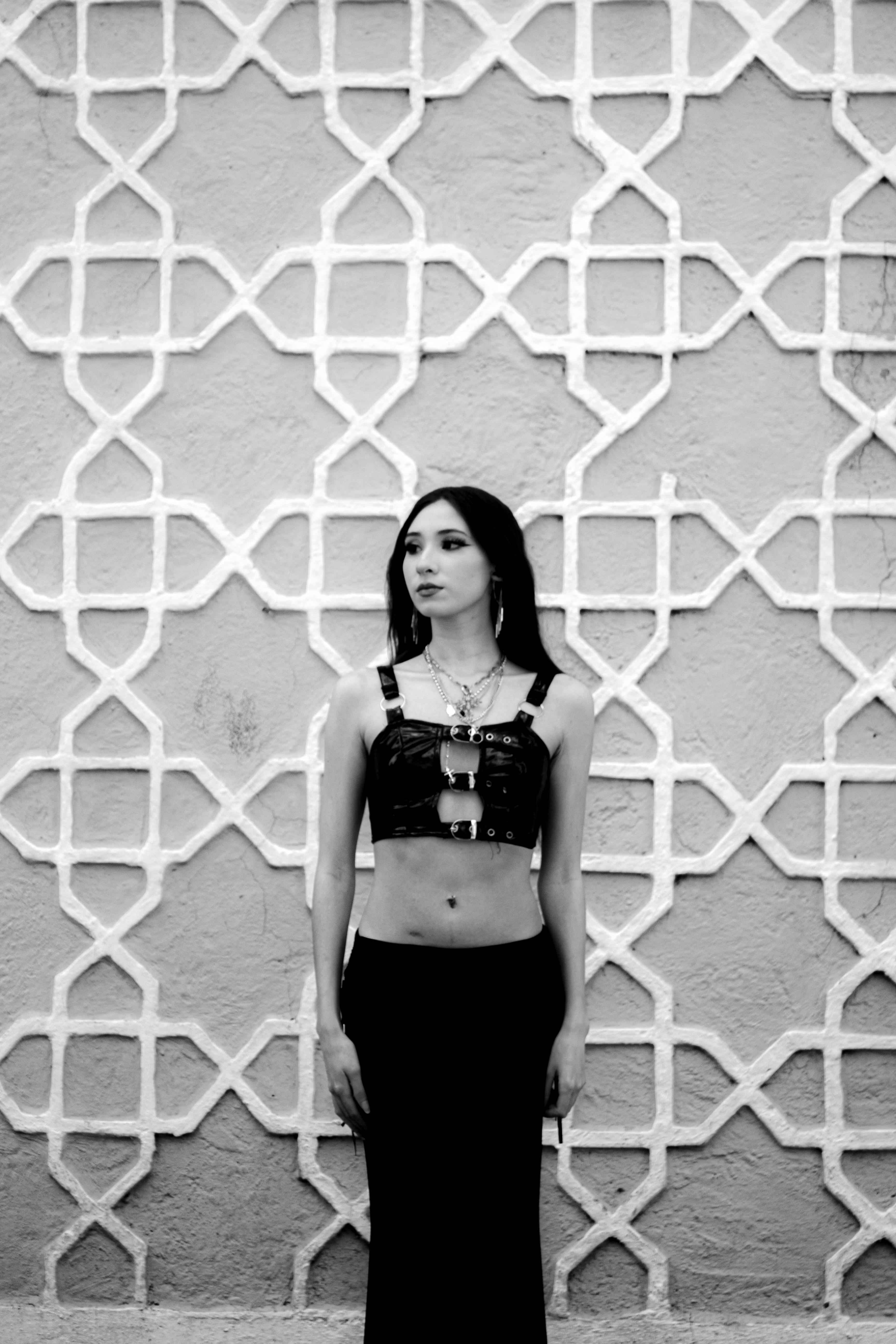 ฟรี คลังภาพถ่ายฟรี ของ กระโปรงเอวสูง, การถ่ายภาพแฟชั่น, ขาวดำ คลังภาพถ่าย