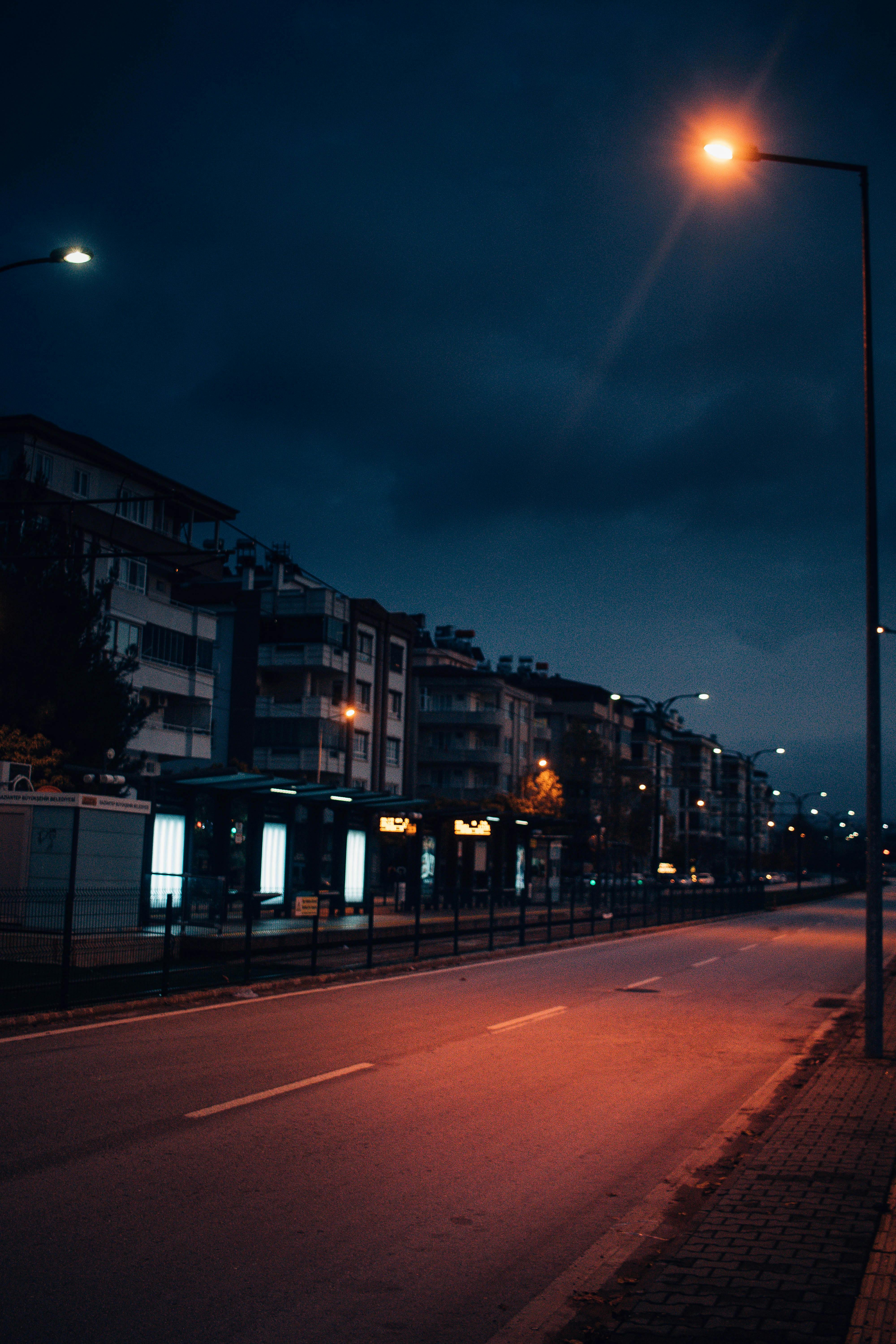 street lights at night hd