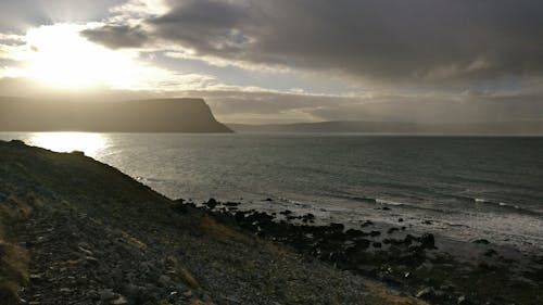 Foto stok gratis awan, fjord, Islandia