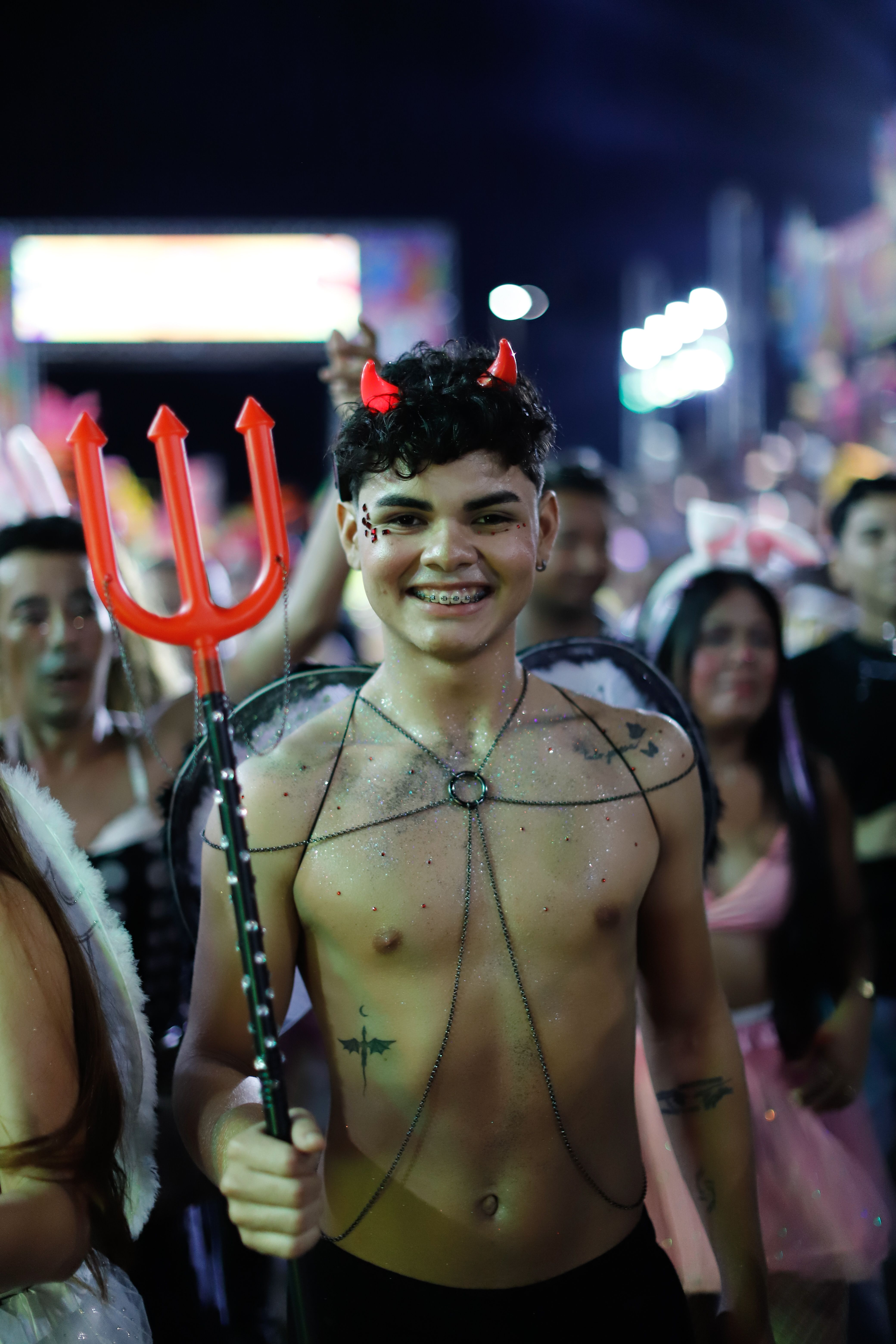 Young Man Dressed as Devil at Brazilian Carnival · Free Stock Photo