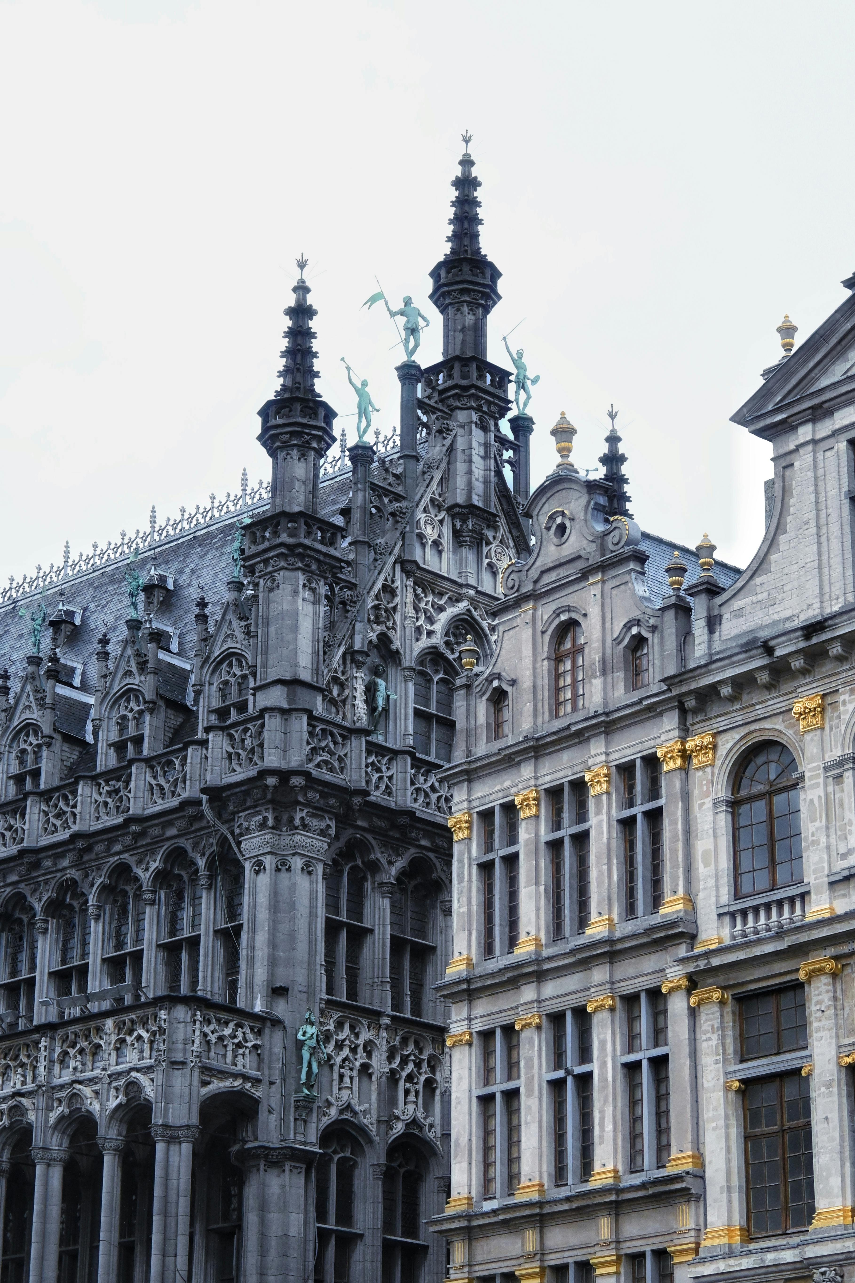 Gratis Splendido edificio in stile gotico a Bruxelles, in Belgio, con dettagli intricati e guglie spettacolari. Foto a disposizione