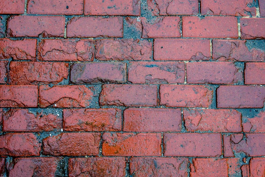 Free Red Brick Wall Stock Photo